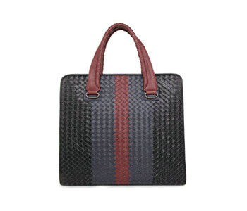 Bottega Veneta intrecciato tote BV98662 blue&black